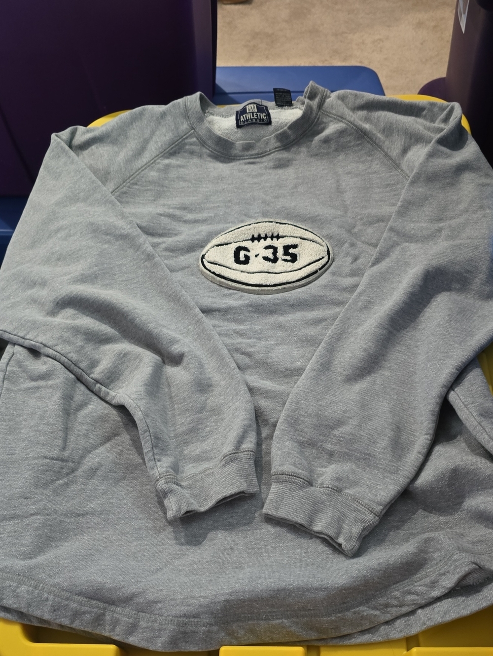 Vintage Mens Gap Athletic Sweatshirt. Football. Vguc. Small